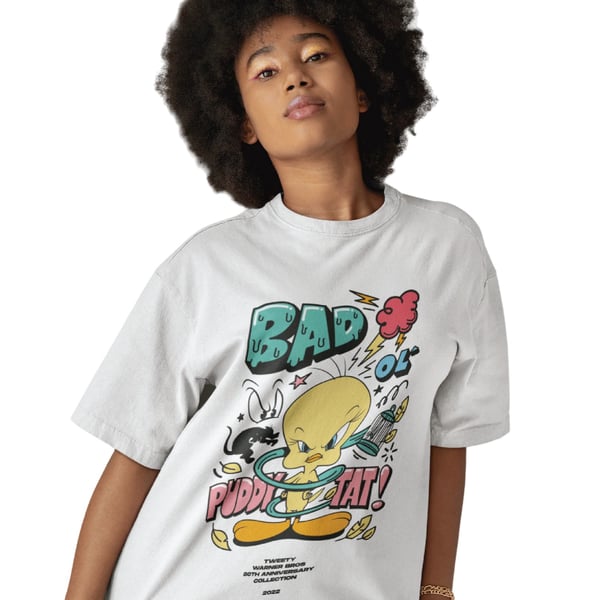 Tweety Unisex Adult 80th Bad Ol´ T-Shirt
