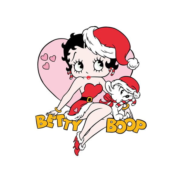 Betty Boop Unisex Adult Heart Sweatshirt