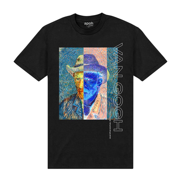 Apoh Unisex aikuisten harmaa huopahattu Vincent Van Gogh T-paita