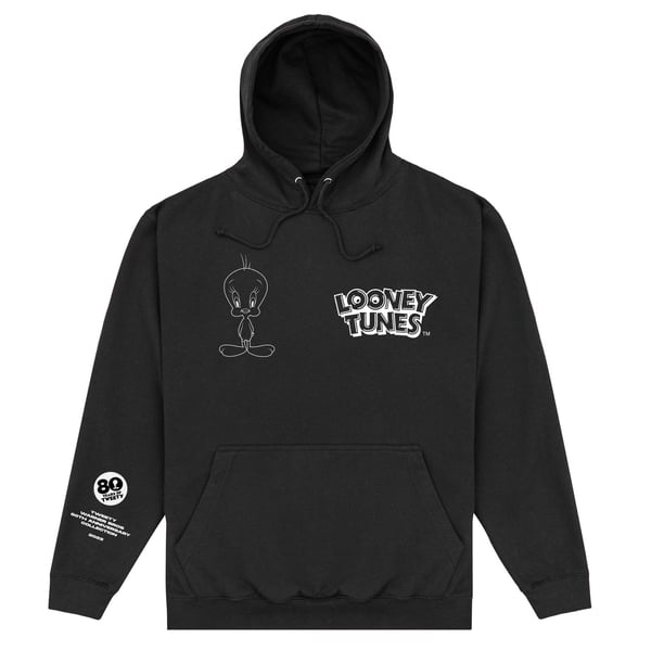 Looney Tunes Unisex Adult 80th Tweety Outline Hoodie