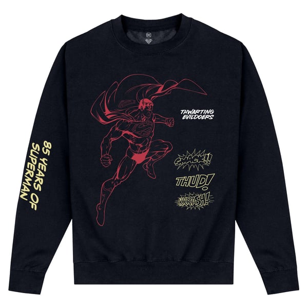 Superman Unisex Adult Exclamation Sweatshirt