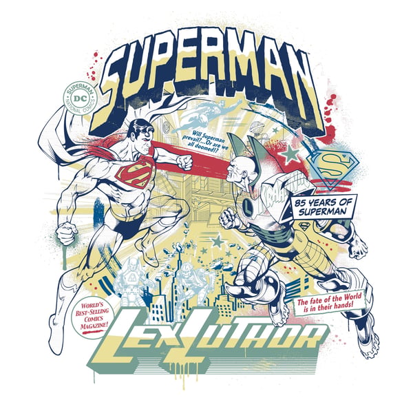 Superman Unisex Aikuisten Lex Luthor T-paita
