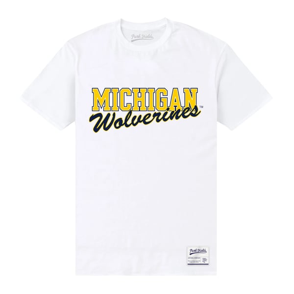 Michigan Wolverines Unisex Adult Text T-Shirt
