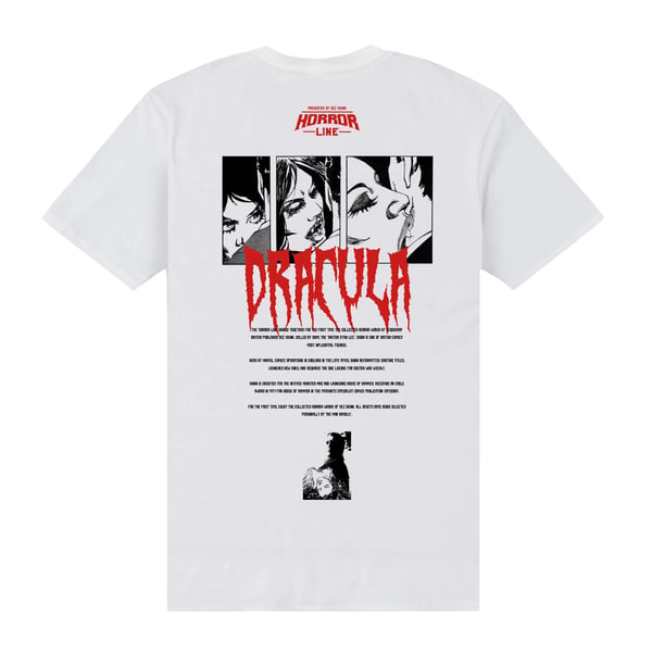 Horror Line Unisex Adult Dracula Bites T-Shirt