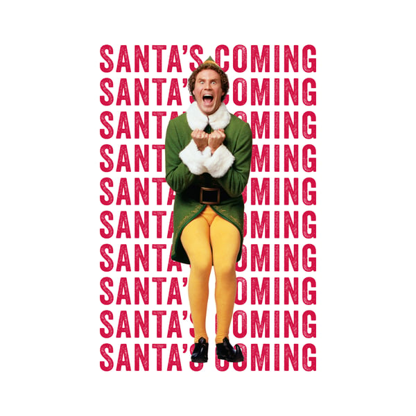 Elf Unisex Adult Santas Coming Sweatshirt