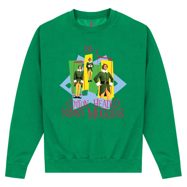 Elf Unisex Adult Ninny Muggins Retro Sweatshirt