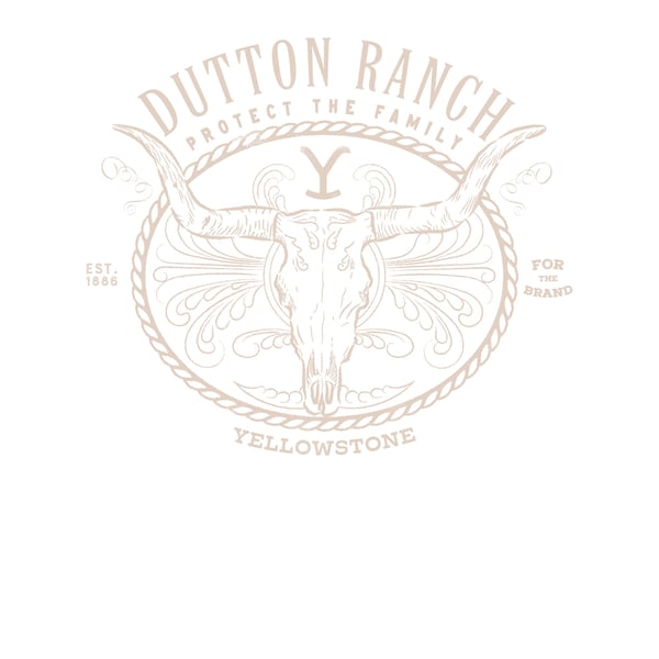 Yellowstone Unisex Adult Dutton Ranch Skull Sweatshirt