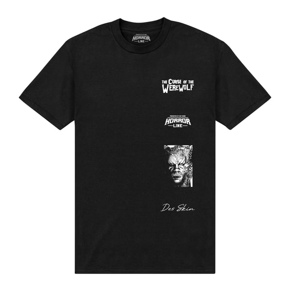 Horror Line Unisex Vuxen Curse Of The Werewolf Multi Grafisk T-Shirt