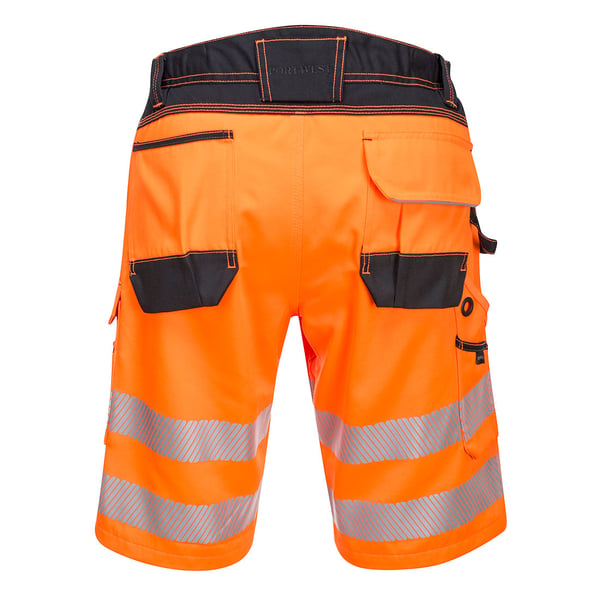 Portwest Mens PW3 Contrast Panel Hi-Vis Shorts