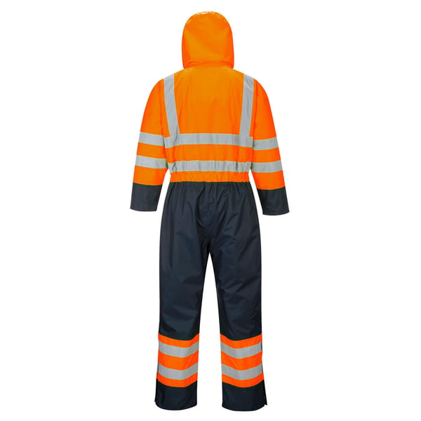 Portwest Unisex Adult Contrast Hi-Vis Safety Overalls