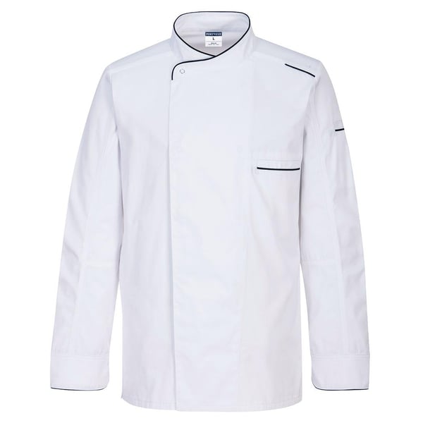 Portwest Mens Surrey Long-Sleeved Chef Jacket