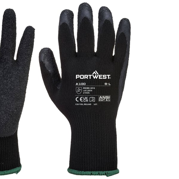 Portwest A100 Latex Grip handsker