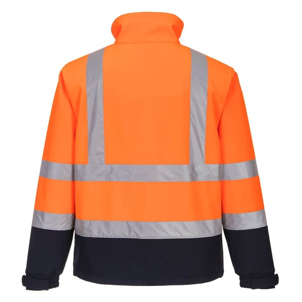 Portwest Herr Kontrast Hög-Synlig Softshelljacka