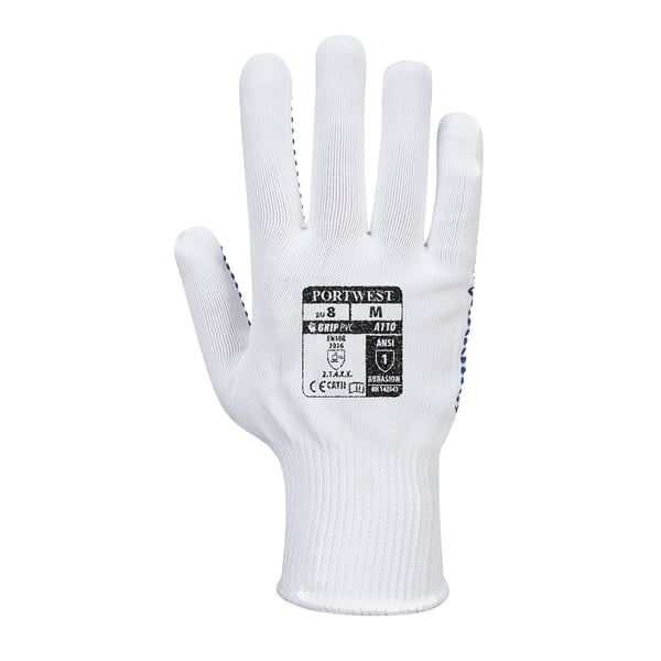 Portwest Unisex Voksen A110 Polka Dot Grip Handsker