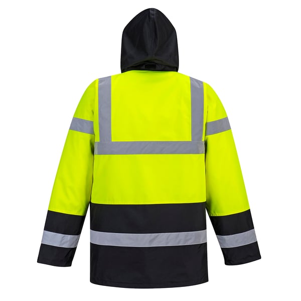 Portwest Mens Contrast Hi-Vis Winter Traffic Jacket
