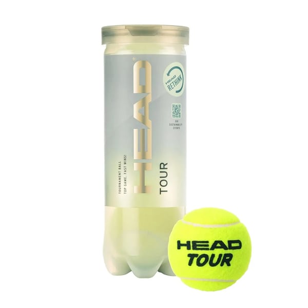 Head Tour -tennispallot (3 kpl:n pakkaus)