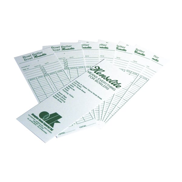 Henselite Bowls Score Cards (Pack of 100) Henselite Bowls Score Cards (Pack of 100)