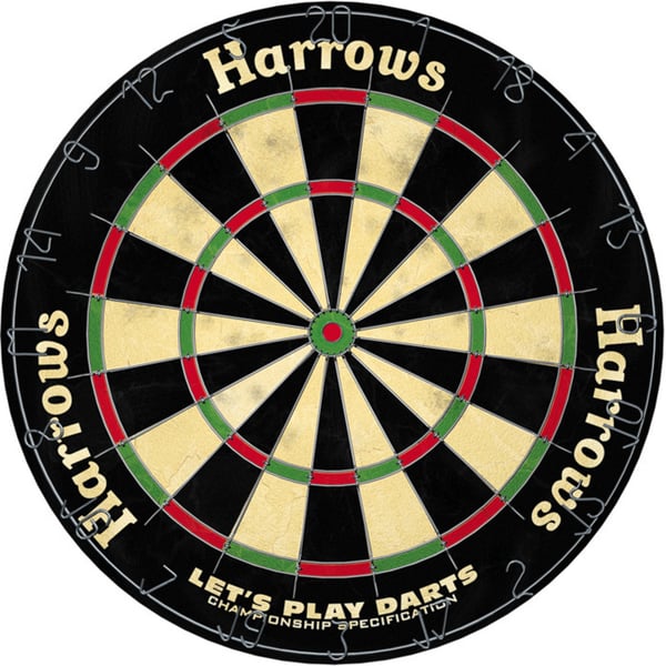 Harrows Lets Play Bristle-tikkataulusetti