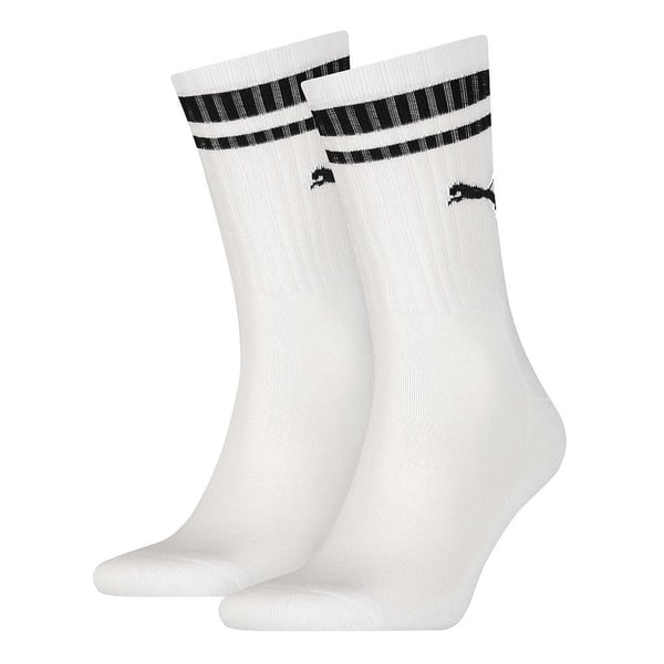 Puma Unisex sokker med striber med Heritage-striber til voksne (pakke med 2)
