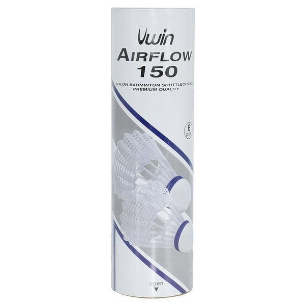 Uwin Airflow 150 Badminton Shuttlecock (pakke med 6)