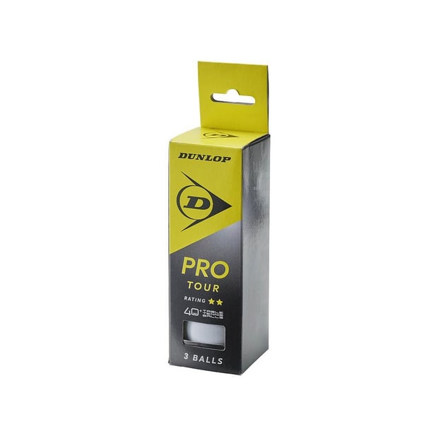 Dunlop 40+ Pro Tour Bordtennisbollar (3-pack)