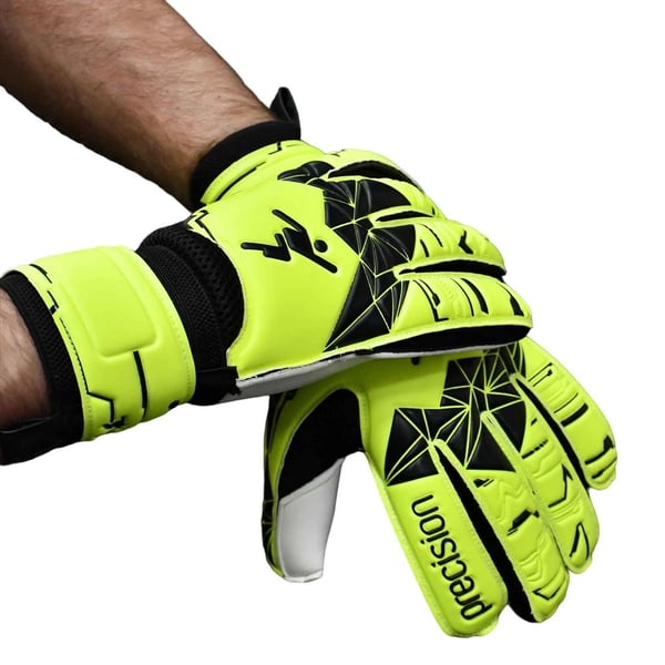 Precision Childrens/Kids Fusion X Flat Cut Essential Goalkeeper Gloves