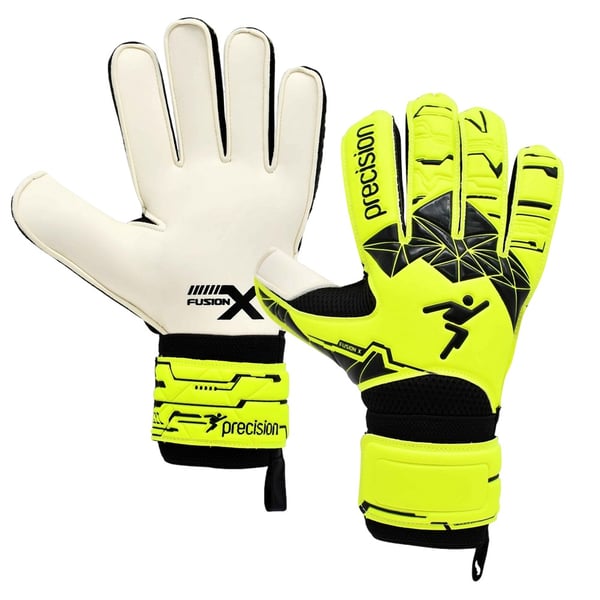 Precision Unisex Adult Fusion X Flat Cut Essential Goalkeeper Gloves