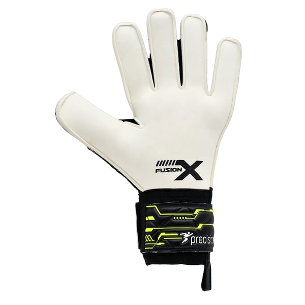 Precision Childrens/Kids Fusion X Flat Cut Finger Protect Goalkeeper Gloves