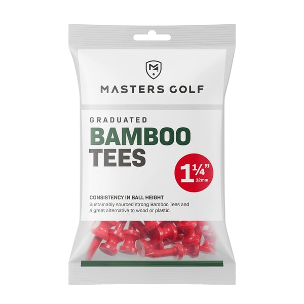 Masters Bamboo Graduated Golf Tees (Pack of 25)