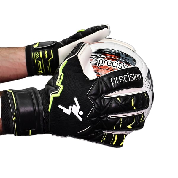 Precision Childrens/Kids Fusion X Pro Giga Roll Finger Goalkeeper Gloves