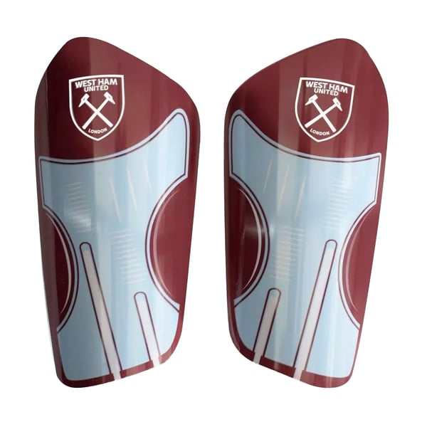 West Ham United FC Childrens/Kids Team Slip-In Shin Guards West Ham United FC Childrens/Kids Team Slip-In Shin Guards