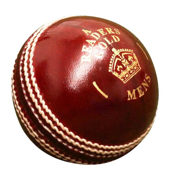Readers Mens Gold A Leather Cricket Ball