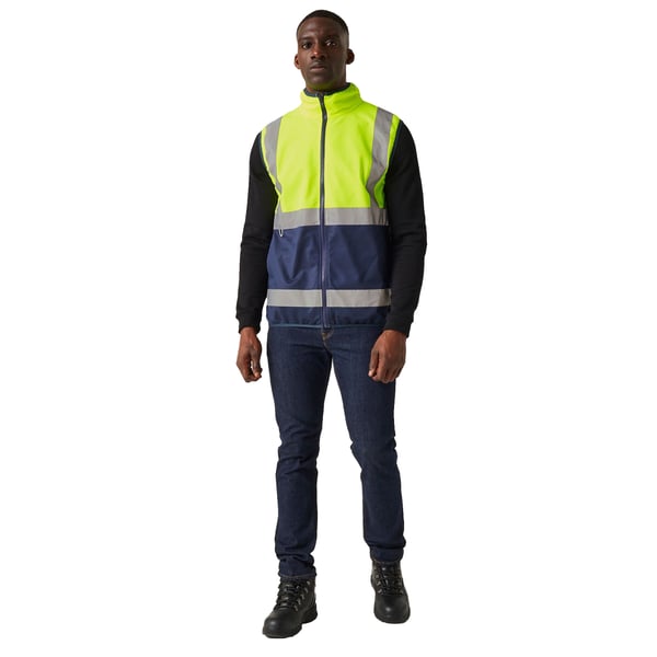 Regatta Professional Mens Full Zip Hi-Vis Vest