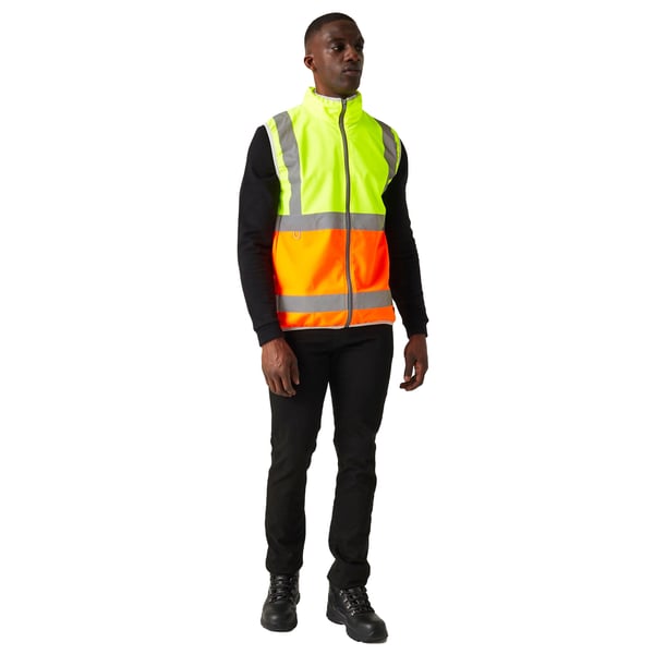 Regatta Professional Mens Full Zip Hi-Vis Vest