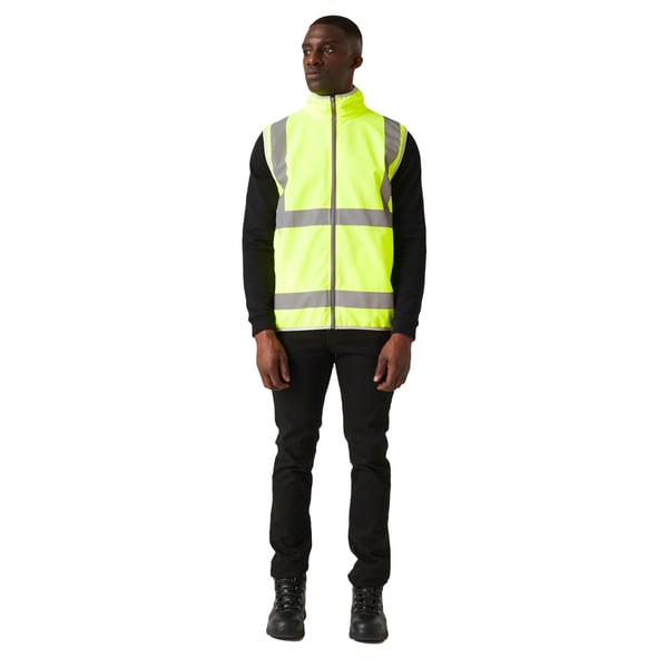 Regatta Professional Mens Full Zip Hi-Vis Vest