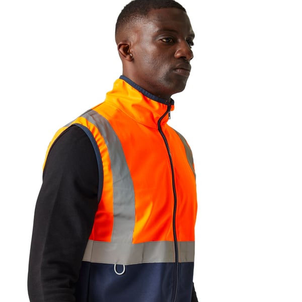 Regatta Professional Mens Full Zip Hi-Vis Vest