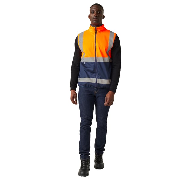 Regatta Professional Mens Full Zip Hi-Vis Vest