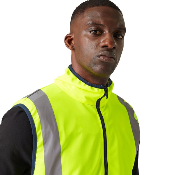 Regatta Professional Mens Full Zip Hi-Vis Vest