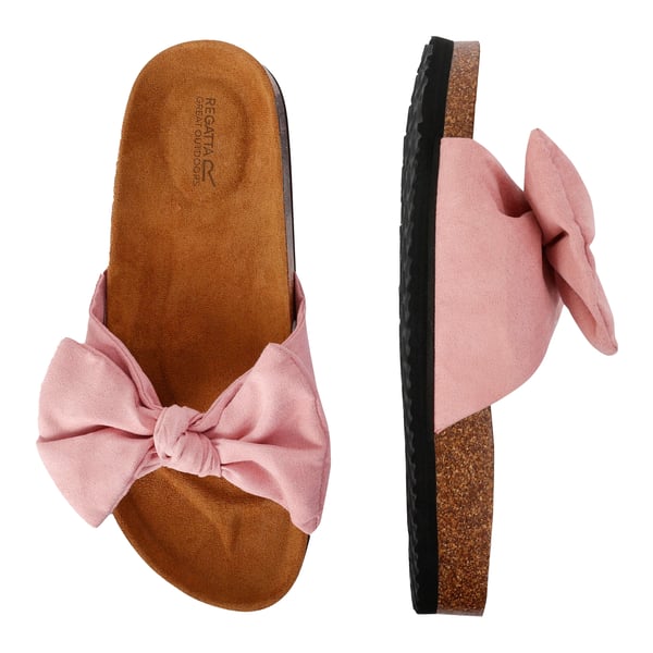 Regatta Womens/Ladies Ava Plain Bow Strap Sliders