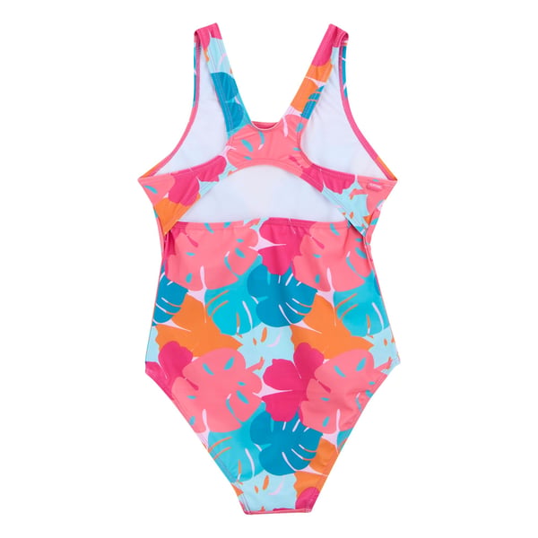 Regatta Girls Katrisse Tropical Leaves One Piece Swimsuit