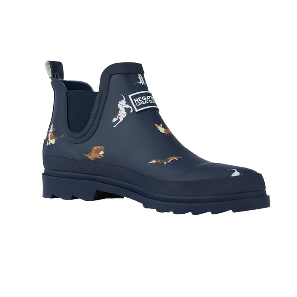 Regatta Womens/Ladies Harper Dog Print Low Wellington Boots Regatta Womens/Ladies Harper Dog Print Low Wellington Boots