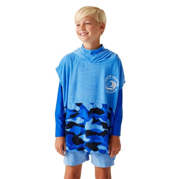 Regatta Childrens/Kids II Camo Hooded Towel