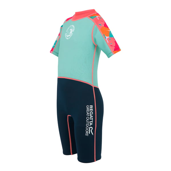 Regatta Childrens/Kids Tropical Leaves Wetsuit