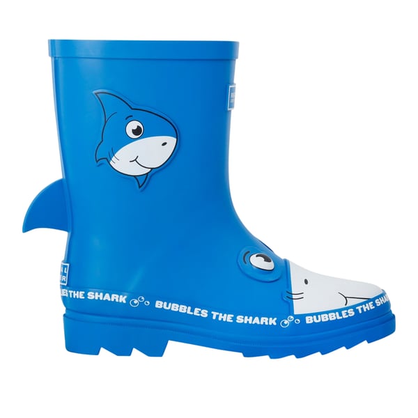 Regatta Childrens/Kids Mudplay II Bubbles The Shark Wellington Boots