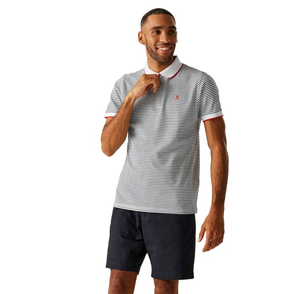 Regatta Mens Tiver Striped Polo Shirt