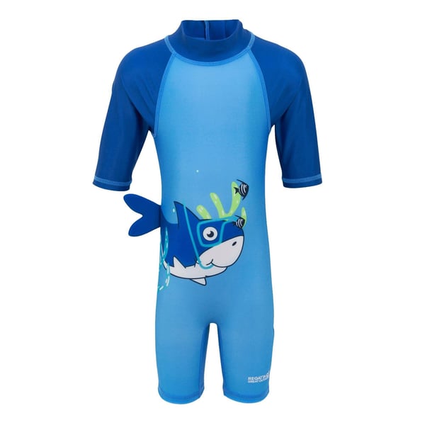 Regatta Childrens/Kids Bubble The Shark Rash Guard Swimsuit