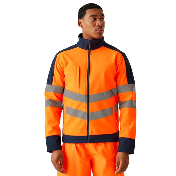 Regatta Professional Hi-Vis 3-lagers Softshelljacka för män