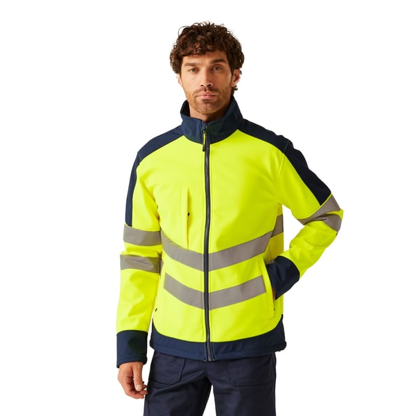 Regatta Professional Hi-Vis 3-lagers Softshelljacka för män
