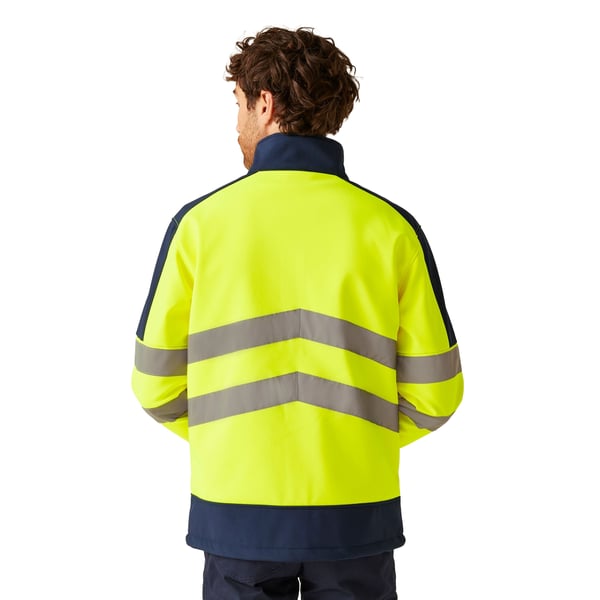 Regatta Professional Hi-Vis 3-lagers Softshelljacka för män