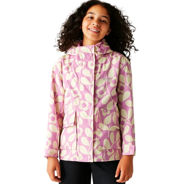 Regatta Childrens/Kids Orla Kiely Swing Jasmine Flower Waterproof Jacket
